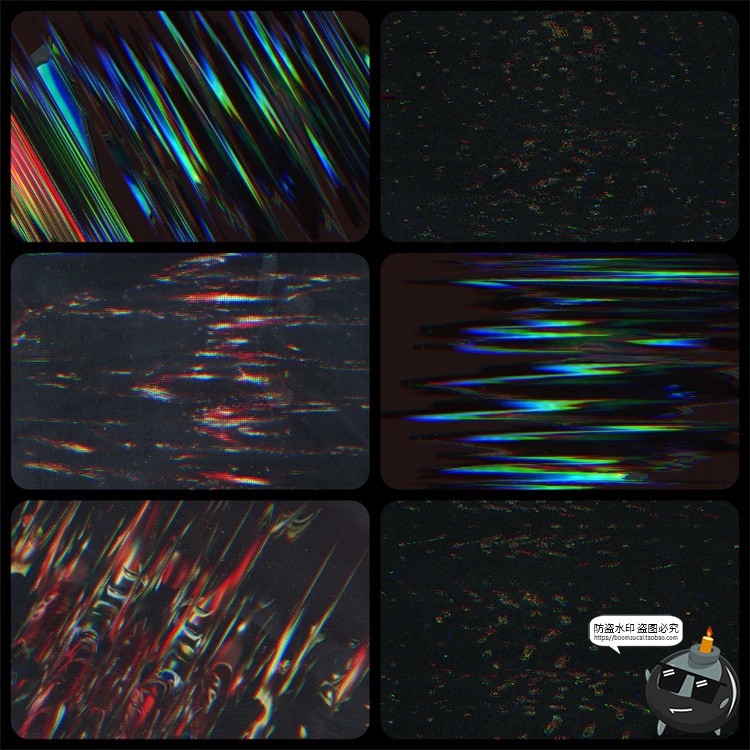 图片[5]-复古迷幻扭曲扫描仪梦幻失真故障风艺术条纹背景肌理JPG图片素材-设计猿