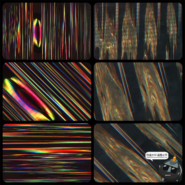 图片[7]-复古迷幻扭曲扫描仪梦幻失真故障风艺术条纹背景肌理JPG图片素材-设计猿