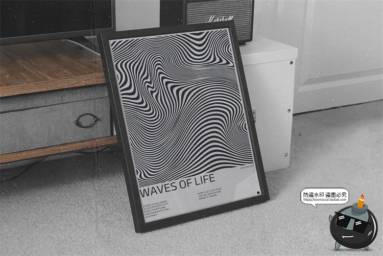 图片[19]-复古迷幻扭曲斑马条纹波浪抽象艺术装饰背景底纹AI矢量JPG素材图-设计猿