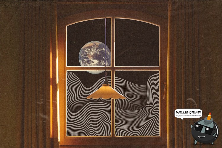 图片[21]-复古迷幻扭曲斑马条纹波浪抽象艺术装饰背景底纹AI矢量JPG素材图-设计猿