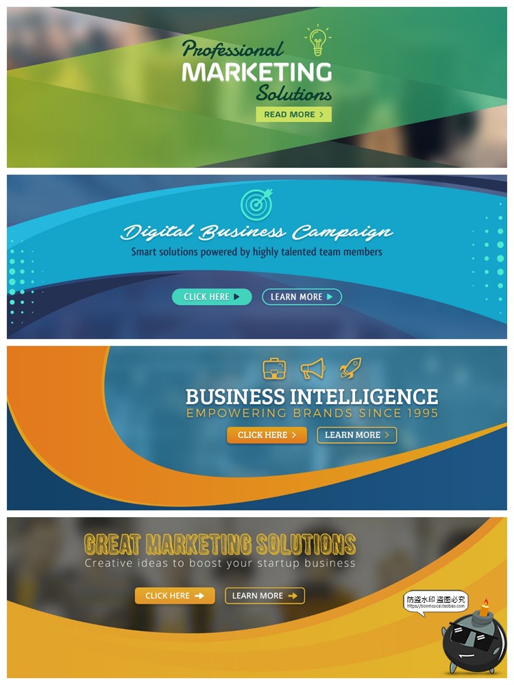 图片[1]-时尚地产餐饮健身banner横幅广告海报排版宣传模板PSD分层PS素材-设计猿