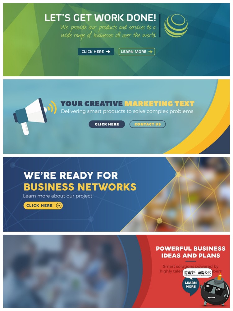 图片[3]-时尚地产餐饮健身banner横幅广告海报排版宣传模板PSD分层PS素材-设计猿