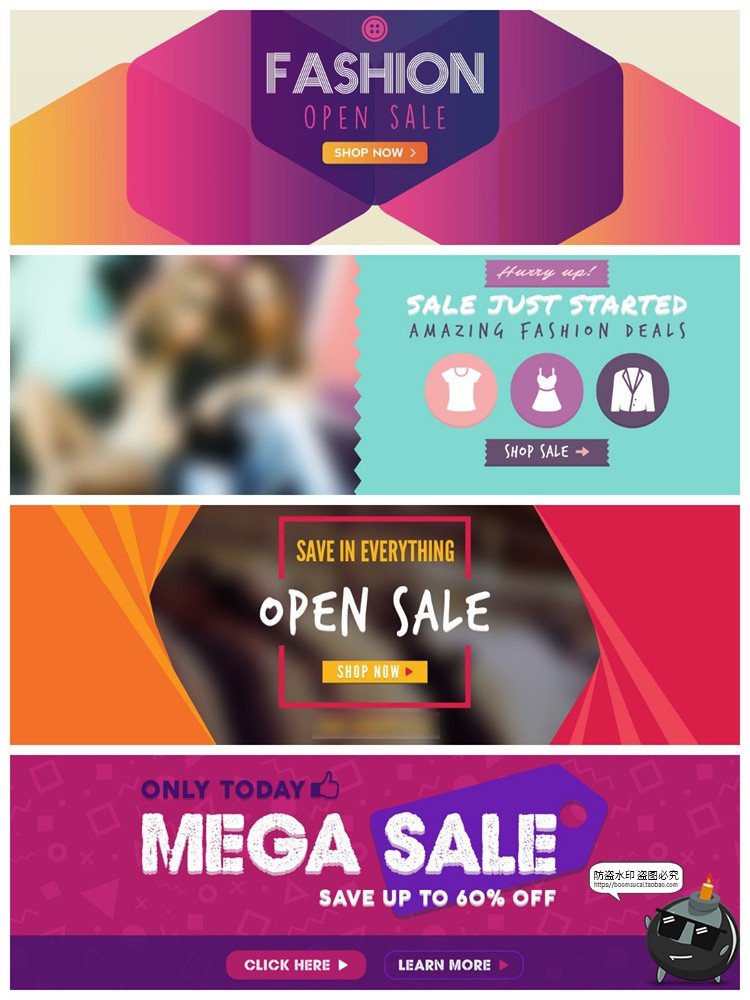 图片[7]-时尚地产餐饮健身banner横幅广告海报排版宣传模板PSD分层PS素材-设计猿