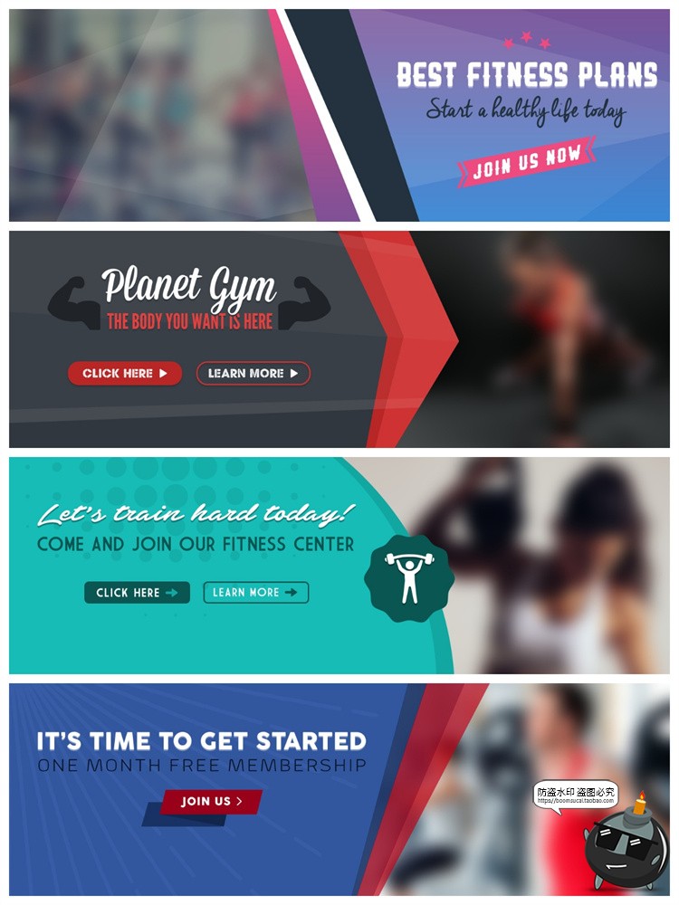 图片[10]-时尚地产餐饮健身banner横幅广告海报排版宣传模板PSD分层PS素材-设计猿