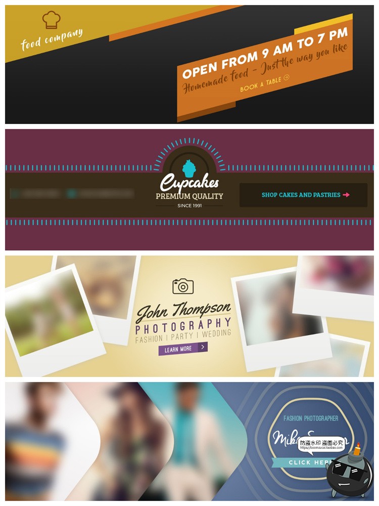 图片[13]-时尚地产餐饮健身banner横幅广告海报排版宣传模板PSD分层PS素材-设计猿