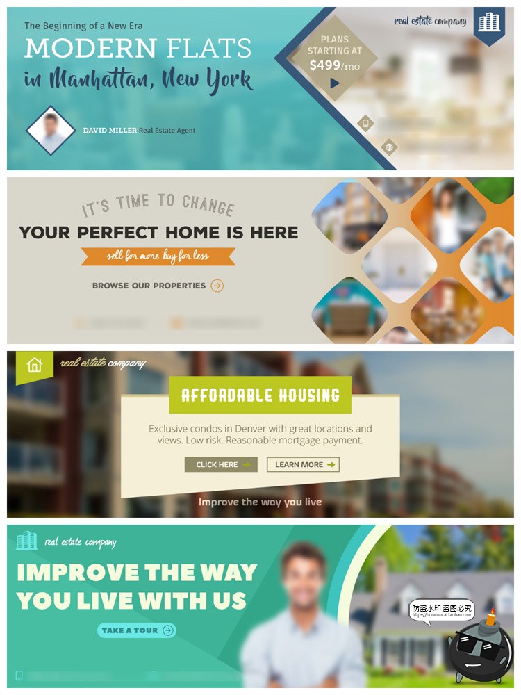 图片[17]-时尚地产餐饮健身banner横幅广告海报排版宣传模板PSD分层PS素材-设计猿