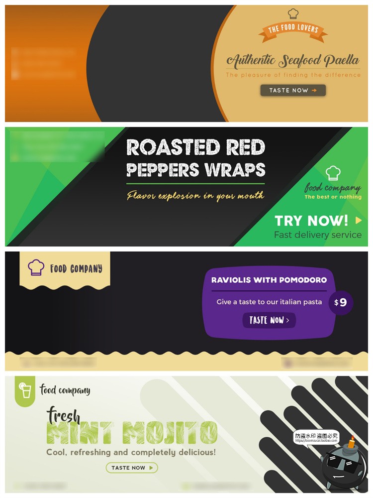 图片[19]-时尚地产餐饮健身banner横幅广告海报排版宣传模板PSD分层PS素材-设计猿