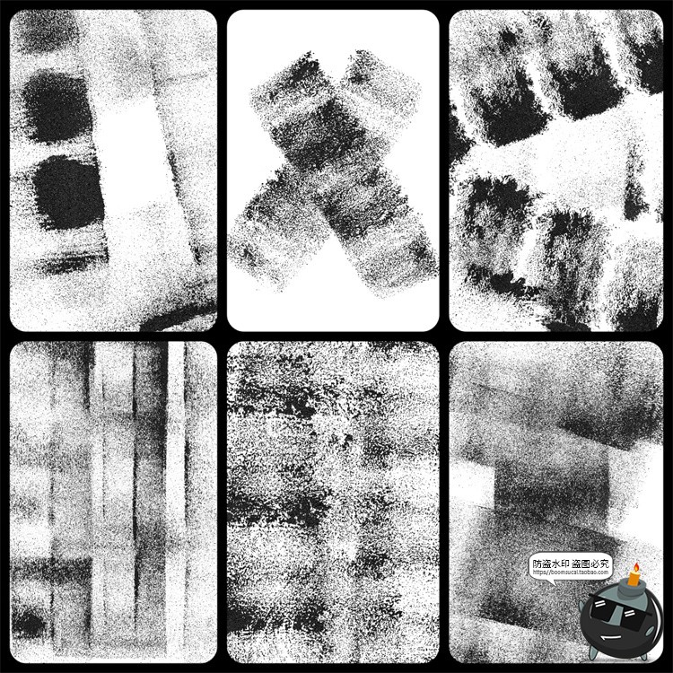 图片[3]-黑墨水拓印刷垃圾黑漆影印嘈杂墨水覆盖叠加背景纹理JPG图片素材-设计猿