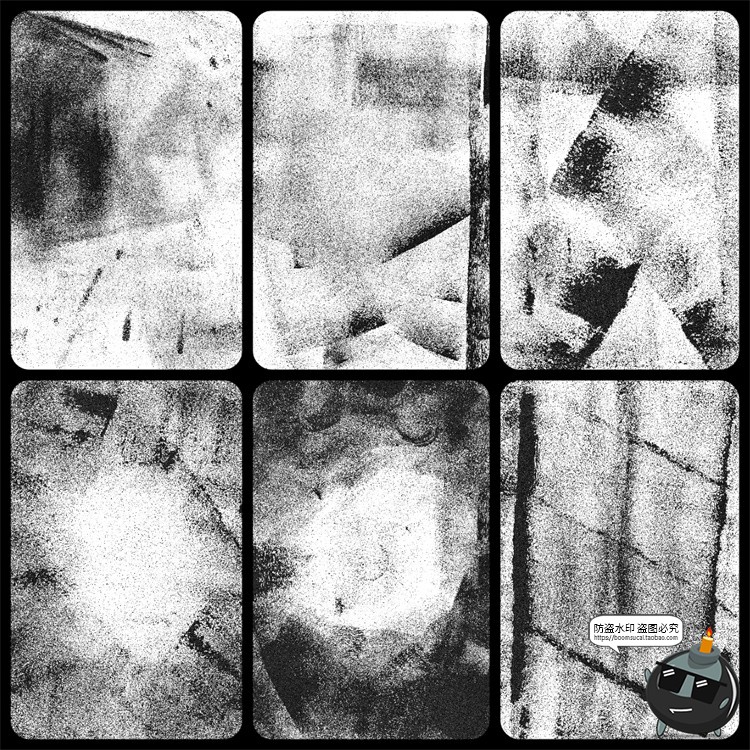 图片[4]-黑墨水拓印刷垃圾黑漆影印嘈杂墨水覆盖叠加背景纹理JPG图片素材-设计猿