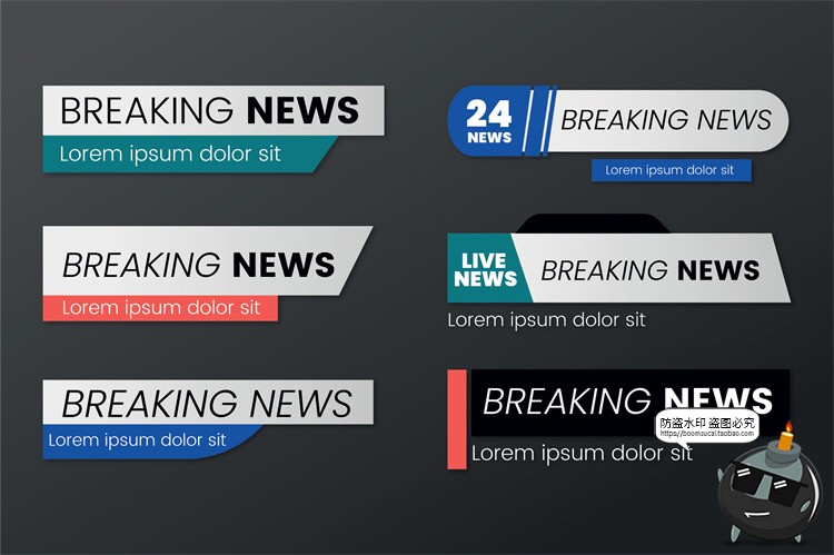 图片[10]-现代媒体几何商务横幅标签标题字幕介绍装饰标签条AI矢量模板素材-设计猿