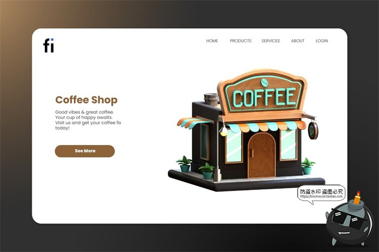 图片[6]-咖啡店咖啡制作机器工具营销展示3D图标icon素材PNG免抠图片PSD-设计猿