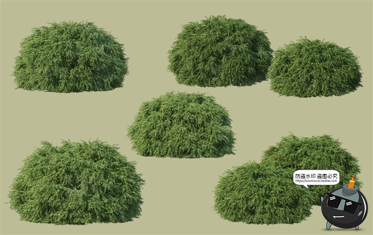 图片[2]-景观绿化灌木草类园林植物绿植后期装饰PSD模板源文件分层PS素材-设计猿