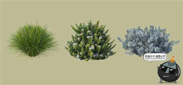 图片[11]-景观绿化灌木草类园林植物绿植后期装饰PSD模板源文件分层PS素材-设计猿