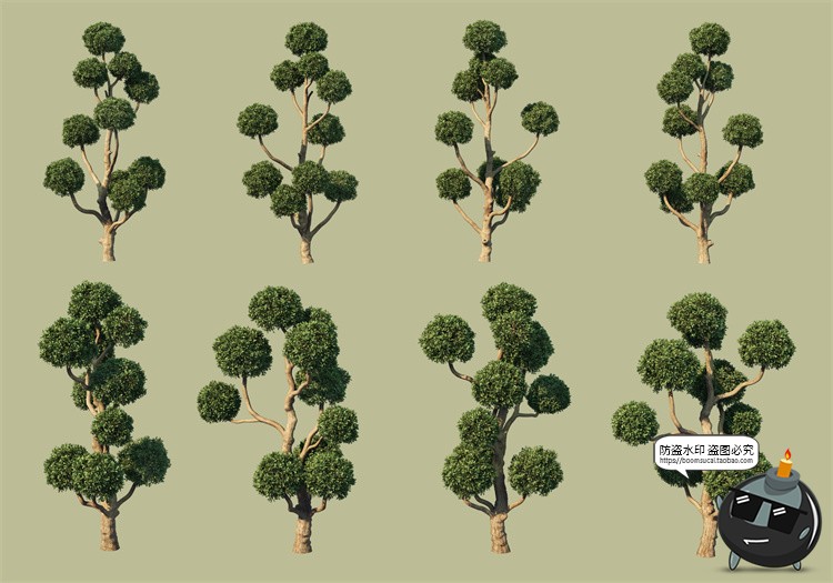 图片[17]-景观绿化灌木草类园林植物绿植后期装饰PSD模板源文件分层PS素材-设计猿