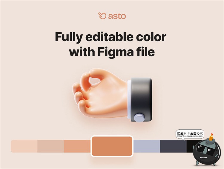 图片[7]-3D卡通手指势控制操作指令动作手语blend图标png免抠图片obj素材-设计猿