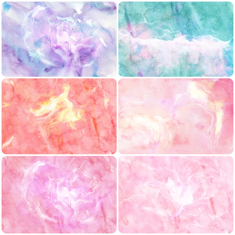 图片[4]-唯美水彩梦幻泼墨纹理图案星空插画背景印刷高清JPG图片素材-设计猿