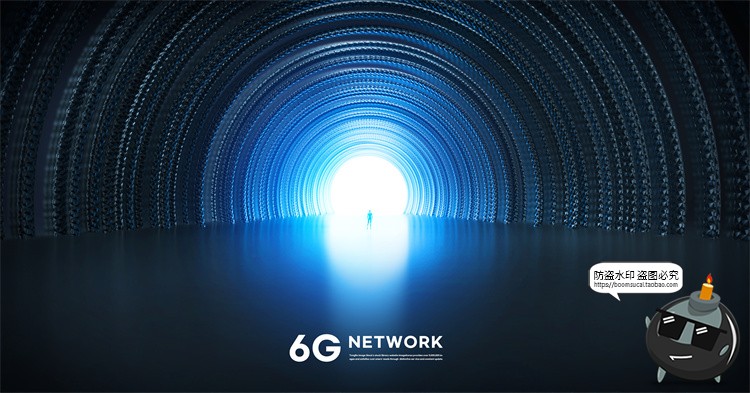 图片[12]-6G未来技术科技数码网络通信信号数据传输信息流海报PSD模板素材-设计猿