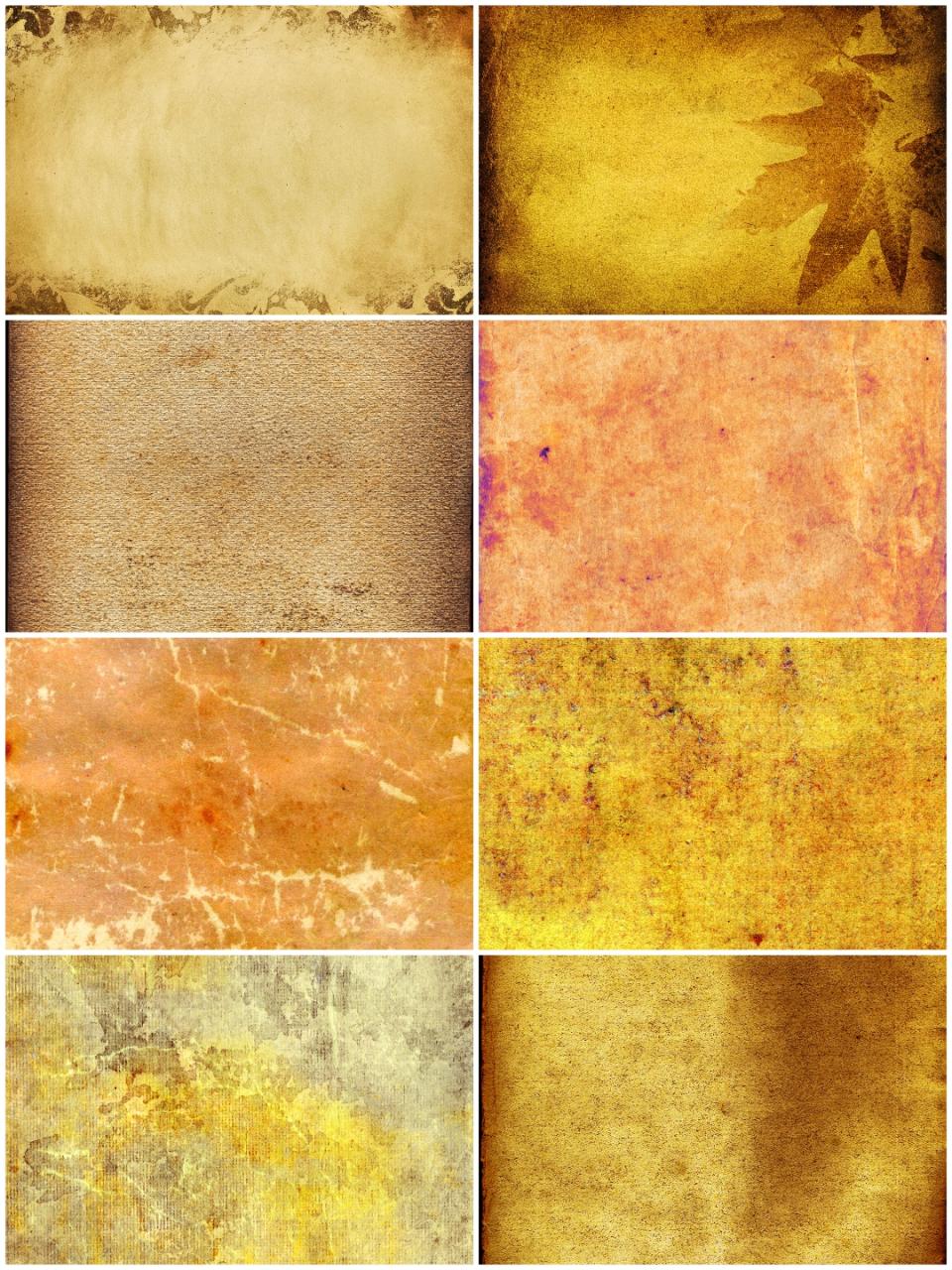 图片[2]-高清古风复古痕迹肌理纹理彩色牛皮纸背景贴图JPG图片PS设计素材-设计猿