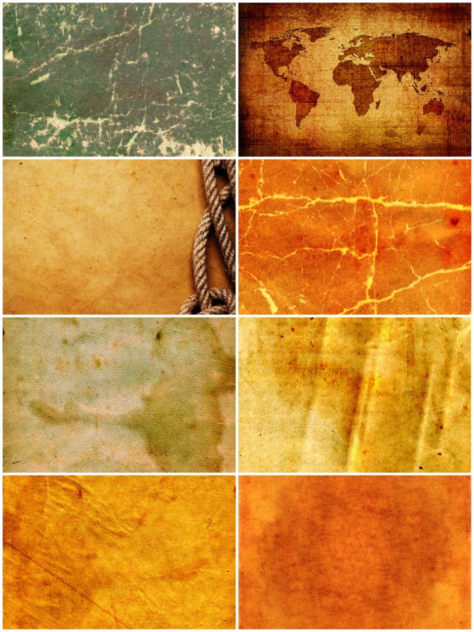 图片[3]-高清古风复古痕迹肌理纹理彩色牛皮纸背景贴图JPG图片PS设计素材-设计猿