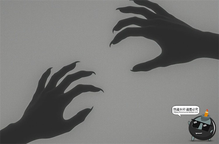 图片[4]-万圣节幽灵蜘蛛女巫骷髅黑白单色惊悚恐怖鬼屋背景JPG图片素材图-设计猿