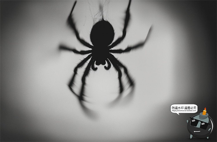 图片[7]-万圣节幽灵蜘蛛女巫骷髅黑白单色惊悚恐怖鬼屋背景JPG图片素材图-设计猿