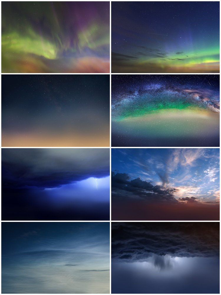 图片[11]-高清夜空晚上蓝色极光星光自然风光背景海报设计JPG叠层图片素材-设计猿