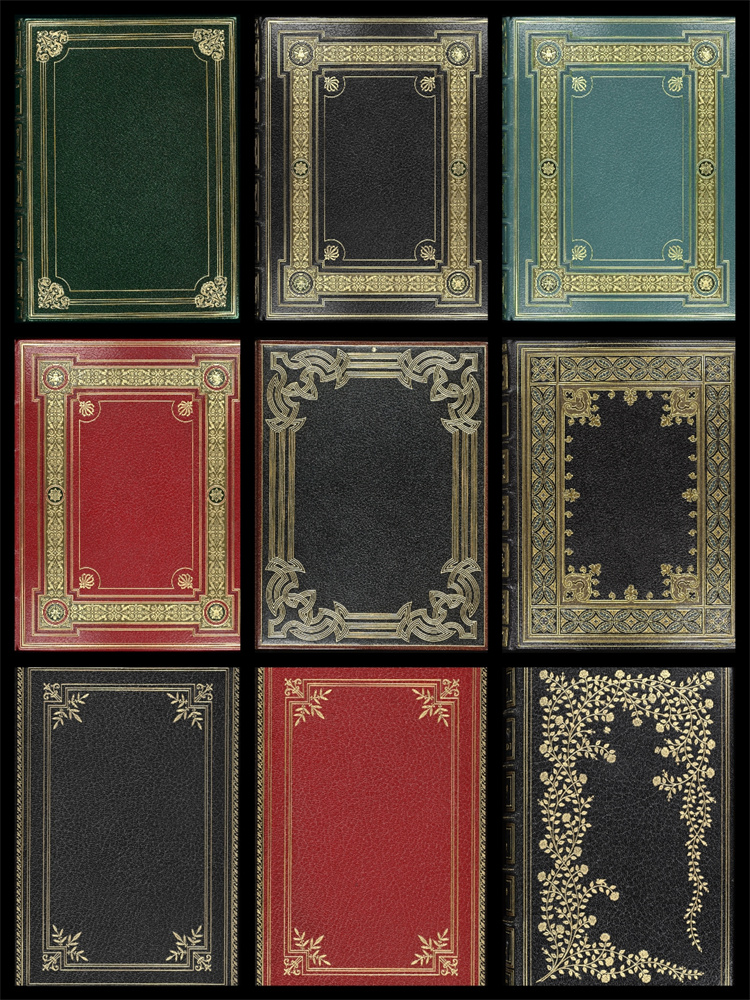 图片[6]-欧式古董复古陈旧古老书皮书脊魔法封面高清背景元素JPG图片素材-设计猿