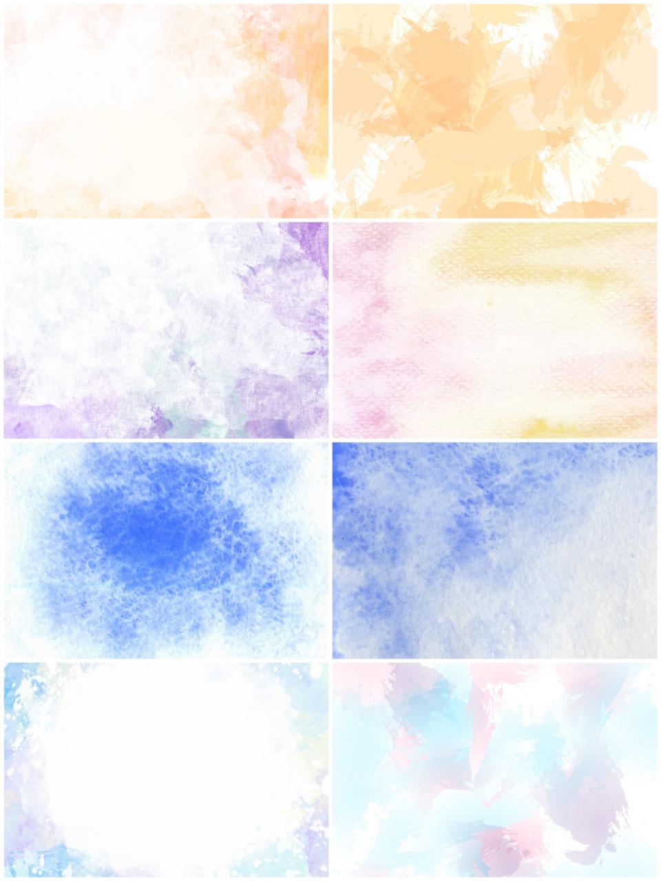 图片[6]-小清新淡雅水彩水墨泼墨晕染效果溶图JPG背景底纹平面图片素材-设计猿