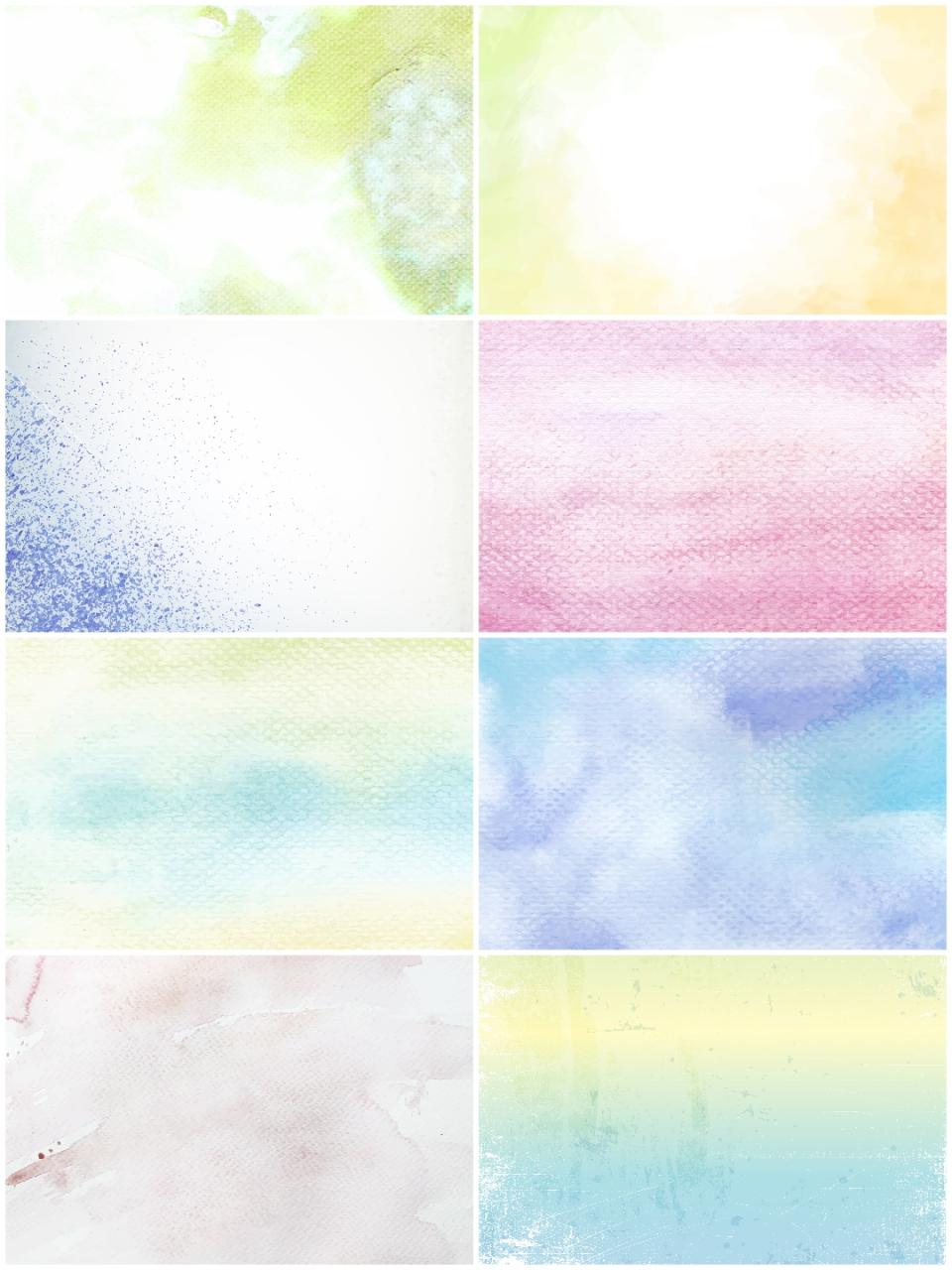 图片[7]-小清新淡雅水彩水墨泼墨晕染效果溶图JPG背景底纹平面图片素材-设计猿