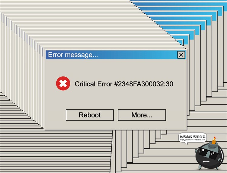 图片[3]-复古卡通蒸汽波像素老式电脑弹窗边框窗口AI矢量插画PNG免抠素材-设计猿