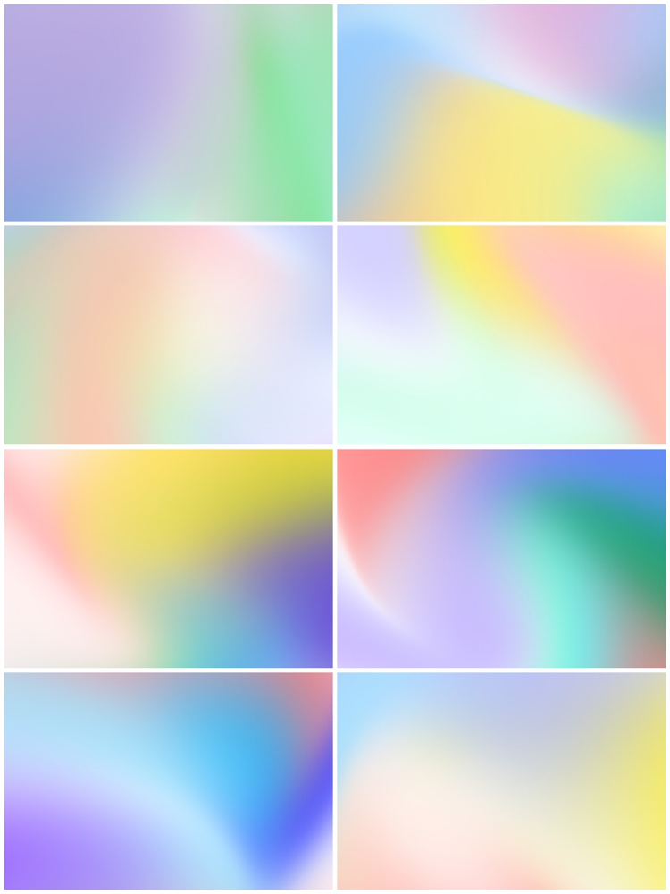 图片[2]-流体蒸汽波时尚渐变色朦胧彩全息渐变抽象背景JPG图片设计PS素材-设计猿