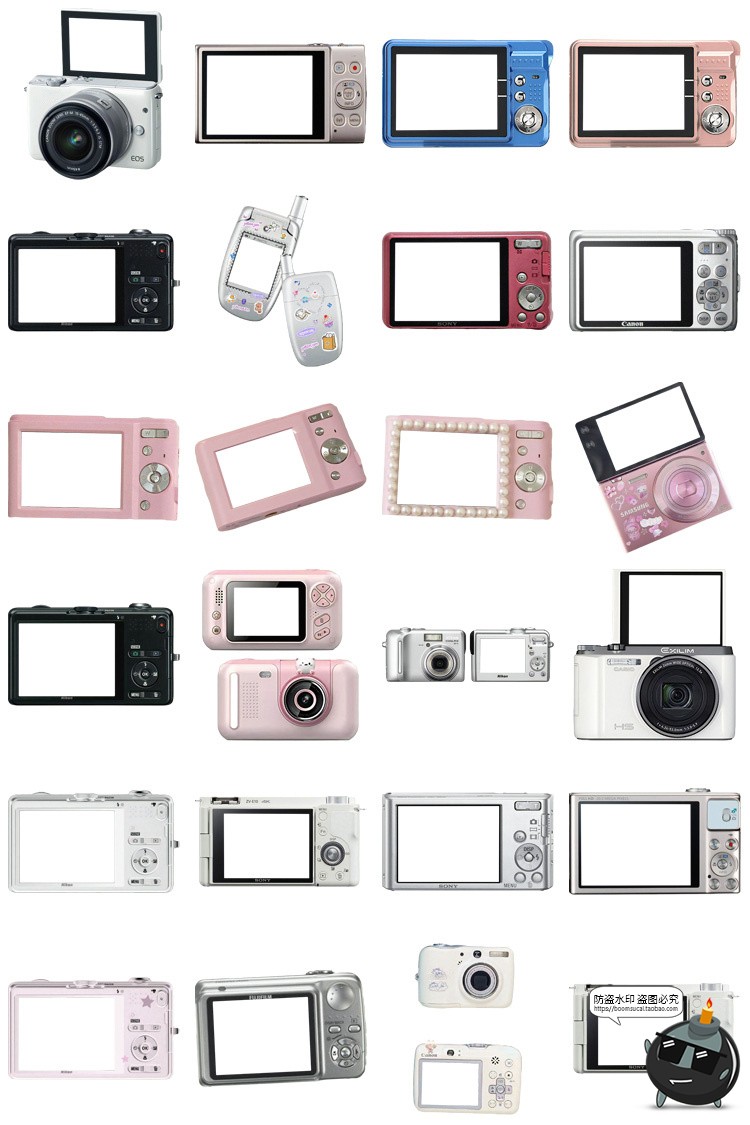 图片[1]-美式复古拍立得相机边框小清新电子手账png免扣图片饭圈美工素材-设计猿