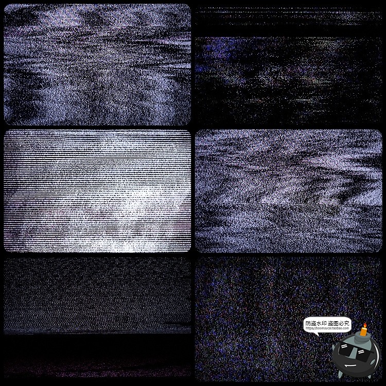 图片[12]-电视显示器RGB彩色信号干扰故障雪花屏混乱像素化背景JPG图片素材-设计猿