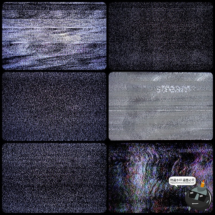 图片[13]-电视显示器RGB彩色信号干扰故障雪花屏混乱像素化背景JPG图片素材-设计猿