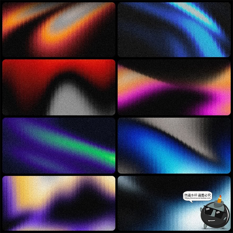 图片[3]-高清彩长虹虹色金属镀铬液体玻璃条纹纹理抽象艺术JPG背景图素材-设计猿