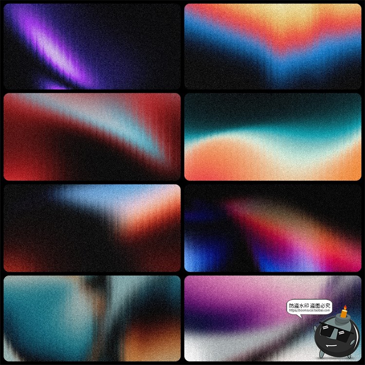 图片[4]-高清彩长虹虹色金属镀铬液体玻璃条纹纹理抽象艺术JPG背景图素材-设计猿