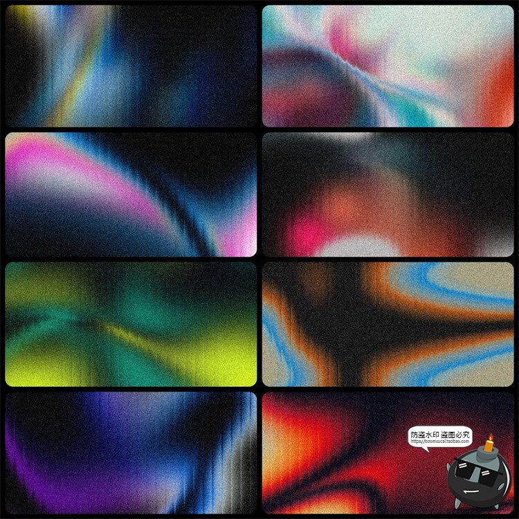 图片[5]-高清彩长虹虹色金属镀铬液体玻璃条纹纹理抽象艺术JPG背景图素材-设计猿