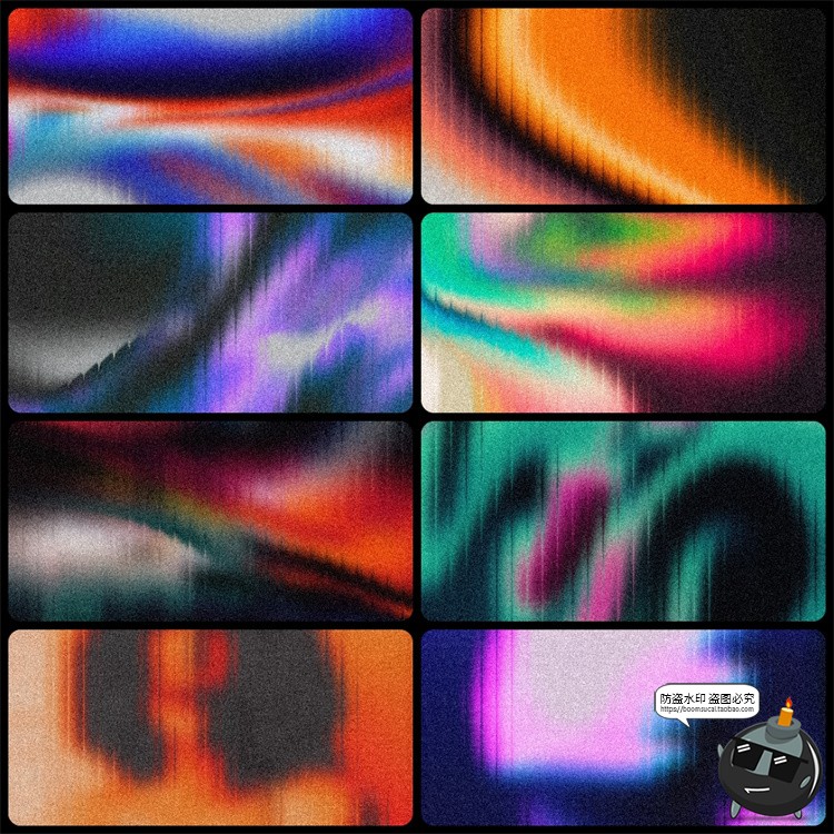 图片[7]-高清彩长虹虹色金属镀铬液体玻璃条纹纹理抽象艺术JPG背景图素材-设计猿