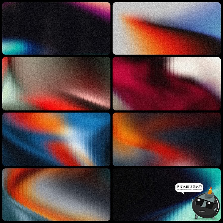 图片[9]-高清彩长虹虹色金属镀铬液体玻璃条纹纹理抽象艺术JPG背景图素材-设计猿