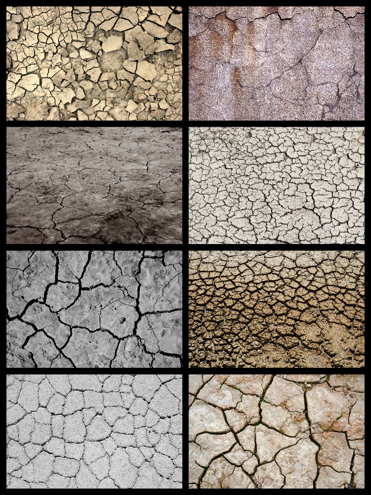 图片[1]-干裂地面干旱土地开裂裂缝纹理肌理背景设计高清JPG图片合成素材-设计猿