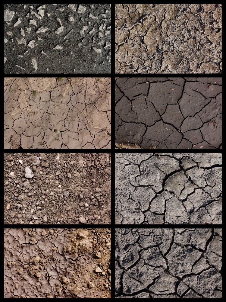 图片[6]-干裂地面干旱土地开裂裂缝纹理肌理背景设计高清JPG图片合成素材-设计猿