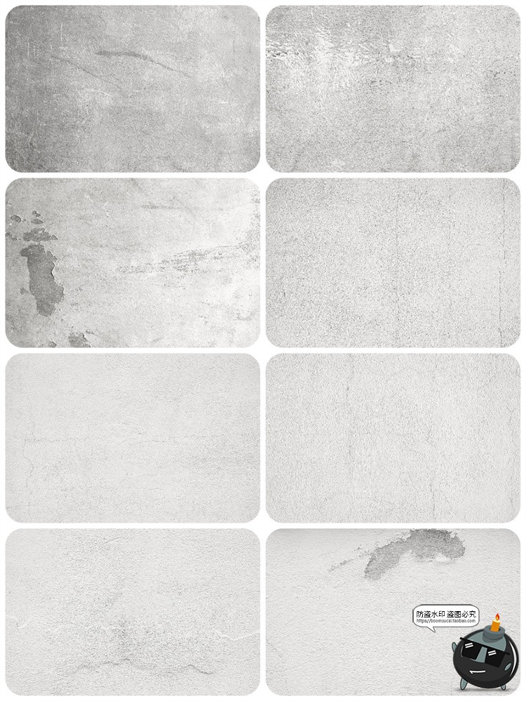 图片[3]-粗糙干裂磨损老旧水泥石膏墙面背景后期合成底纹纹理JPG图片素材-设计猿