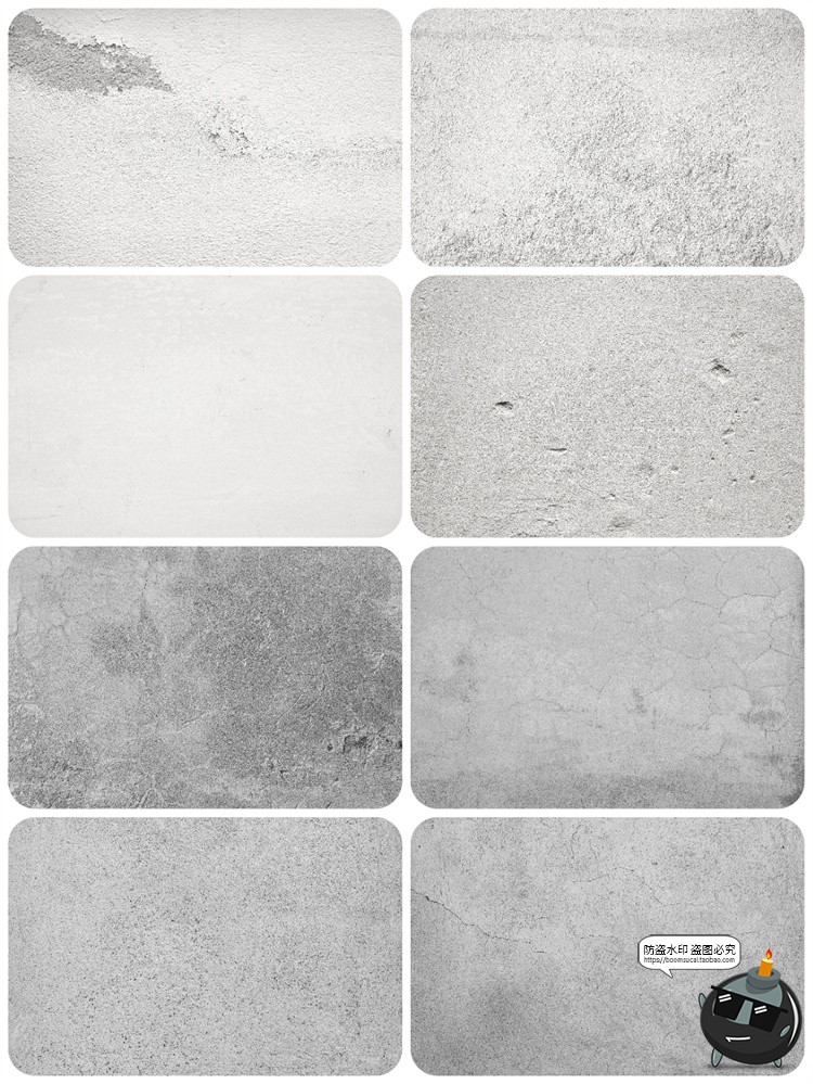 图片[4]-粗糙干裂磨损老旧水泥石膏墙面背景后期合成底纹纹理JPG图片素材-设计猿