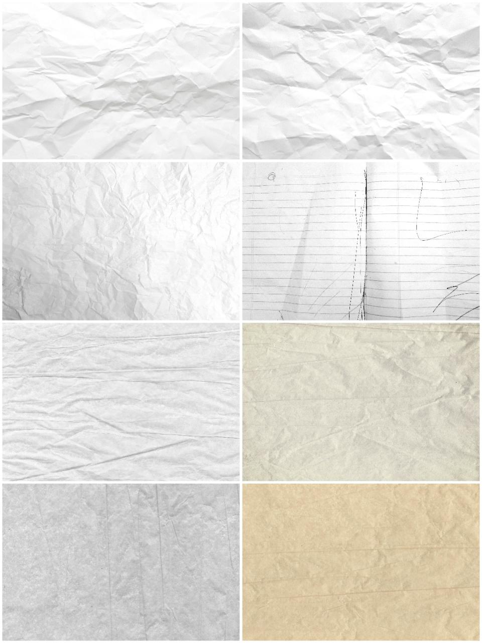 图片[4]-褶皱折痕效果旧纸张纹理纸面背景纹理高清设计师合成JPG图片素材-设计猿