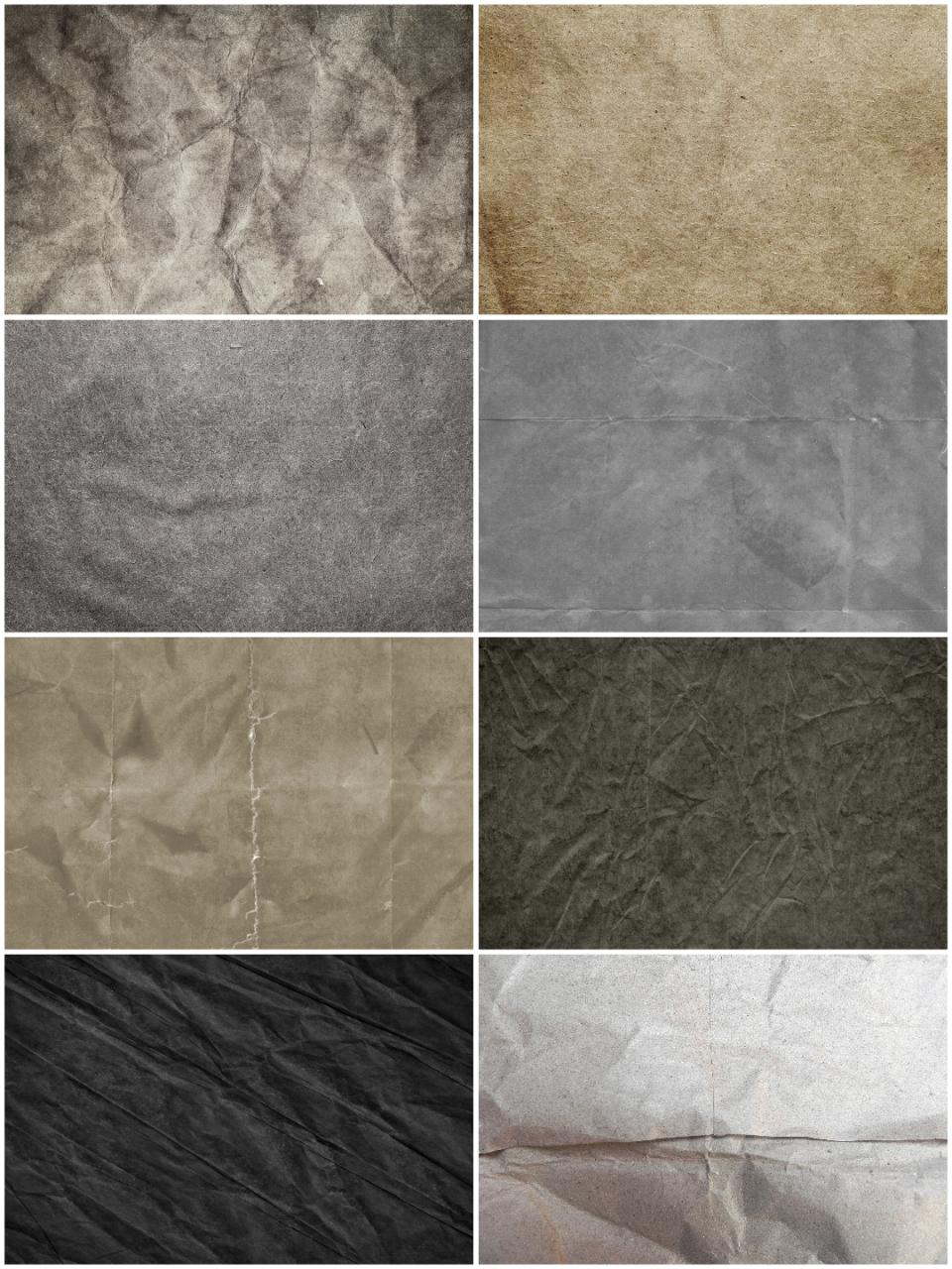 图片[5]-褶皱折痕效果旧纸张纹理纸面背景纹理高清设计师合成JPG图片素材-设计猿