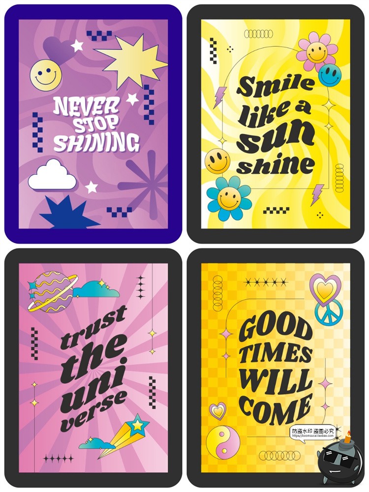 图片[4]-潮流酸性渐变全息Y2K创意撞色摇滚音乐节平面海报背景AI矢量素材-设计猿