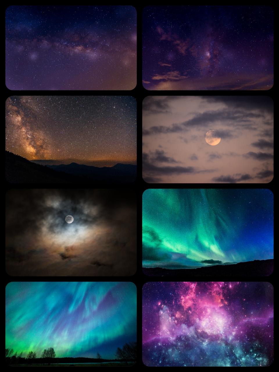 图片[4]-星夜空星光星云太空宇宙银河自然风景合成JPG高清图片背景PS素材-设计猿