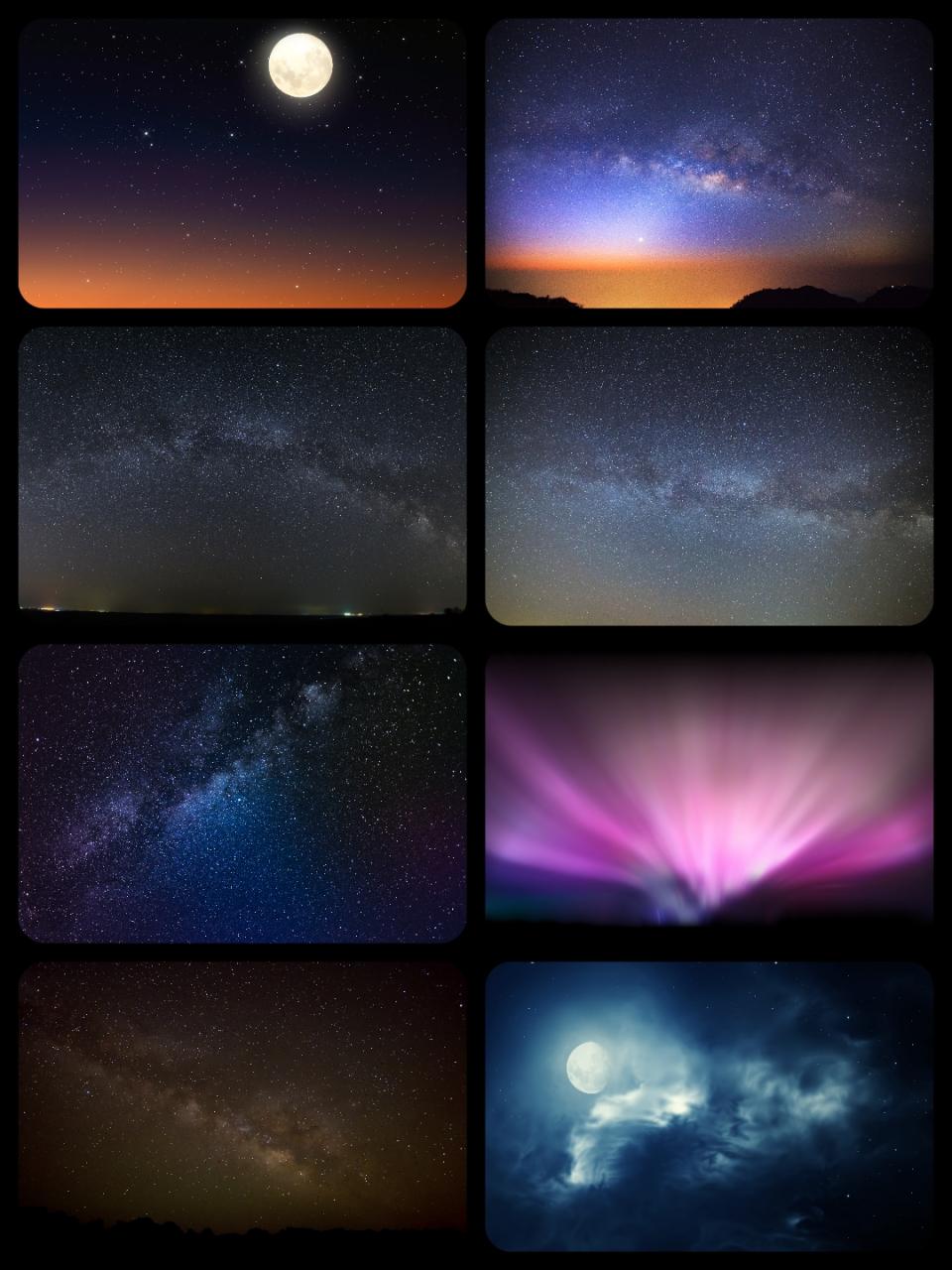 图片[5]-星夜空星光星云太空宇宙银河自然风景合成JPG高清图片背景PS素材-设计猿