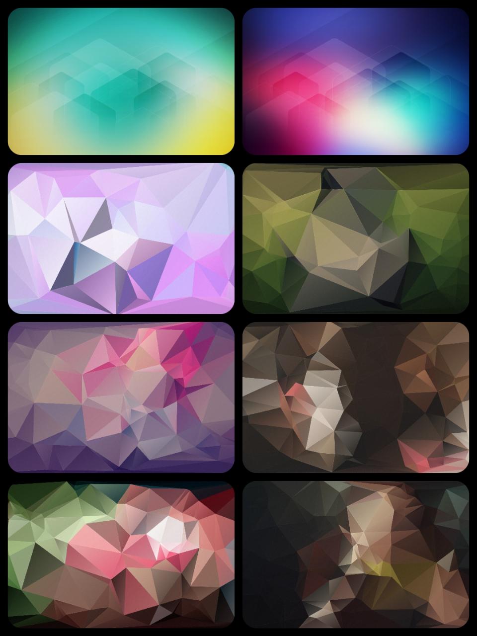 图片[2]-PS晶体多边形几何背景菱形色块炫酷背景高清美工海报JPG图片素材-设计猿