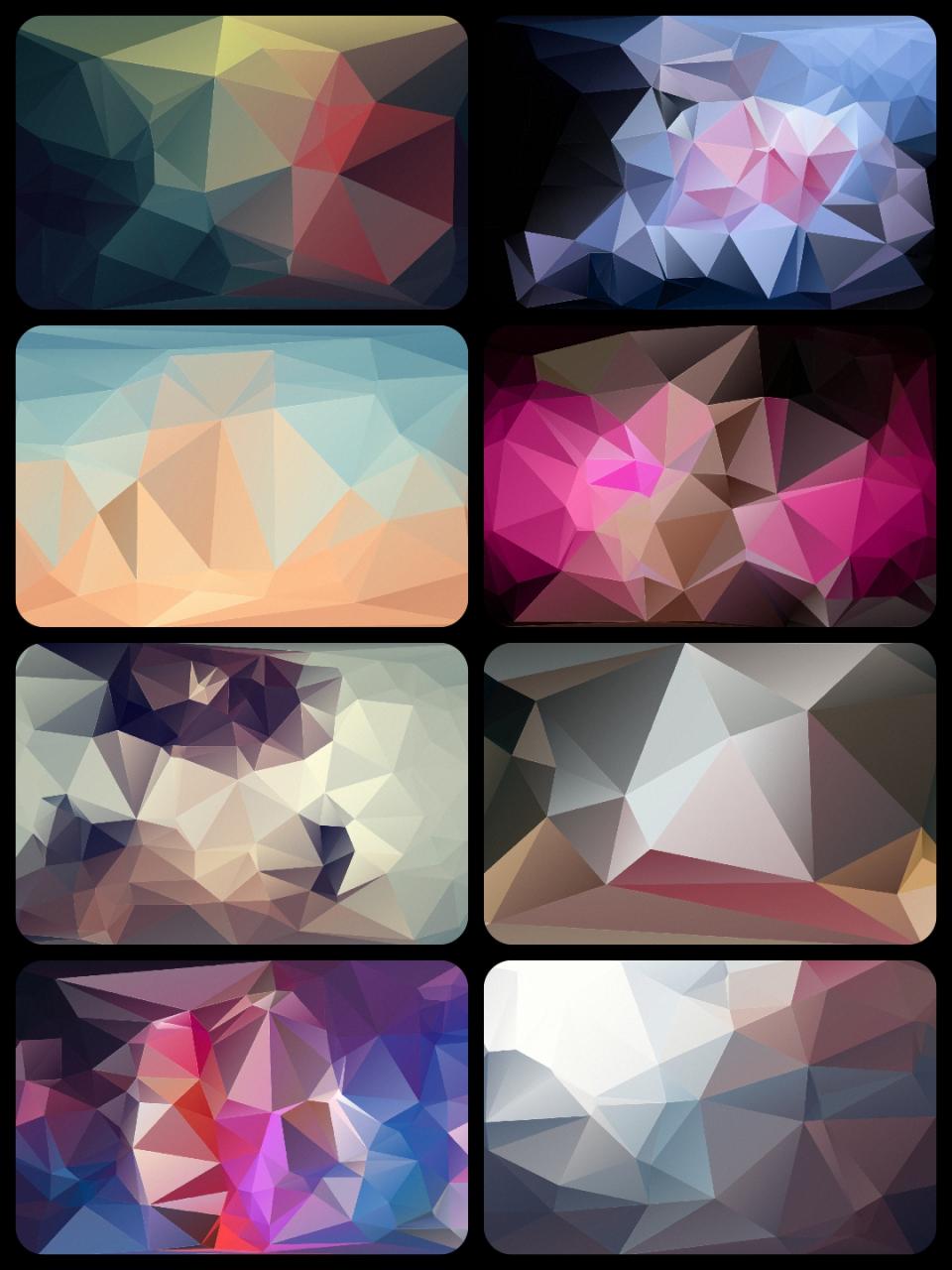 图片[4]-PS晶体多边形几何背景菱形色块炫酷背景高清美工海报JPG图片素材-设计猿